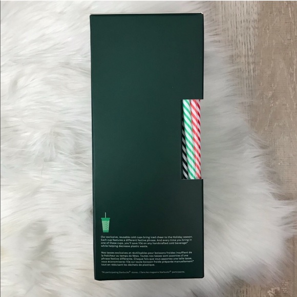 STARBUCKS Holiday Reusable Cold Cups w/ Lid Straw - Picture 5 of 5